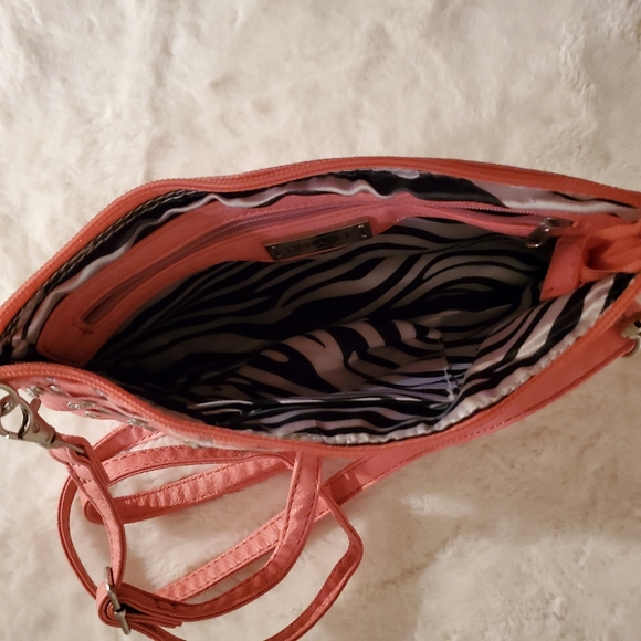 Hanael Pink Rhinestone Crossbody/Clutch/Shoulder - Picture 4 of 5